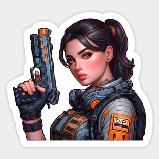 Tactical Girl Sticker